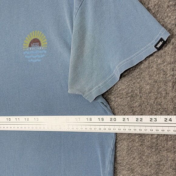 Vans T-Shirt Mens Medium Blue Short Sleeve California Skateboarding Tee - Picture 9 of 13